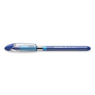 Schneider® Slider Basic Ballpoint Pen, Stick, Medium 0.8 mm, Blue Ink, Blue Barrel, 10/Box (RED151103)