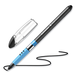 Schneider® Slider Basic Ballpoint Pen, Stick, Extra-Bold 1.4 mm, Black Ink, Black Barrel, 10/Box (RED151201)
