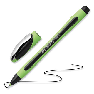 Schneider® Xpress Fineliner Porous Point Pen, Stick, Medium 0.8 mm, Assorted Ink Colors, Green Barrel, 3/Pack (RED190093)