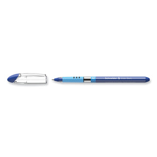 Schneider® Slider Basic Ballpoint Pen, Stick, Medium 0.8 mm, Blue Ink, Blue Barrel, 10/Box (RED151103)