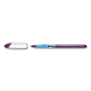 Schneider® Slider Basic Ballpoint Pen, Stick, Extra-Bold 1.4 mm, Violet Ink, Violet Barrel, 10/Box (RED151208)
