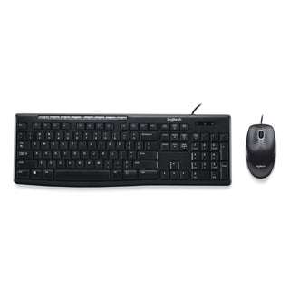 Logitech® Wired Media Combo MK200, USB 2.0, Black (31005W)