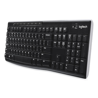 Logitech® K270 Wireless Keyboard, USB Unifying Receiver, Black (LOG920003051)