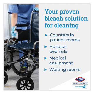 Clorox Healthcare® Bleach Germicidal Wipes, 6 3/4 X 9, Unscented, 50/box, 6 Box/carton (CLO31424CT)