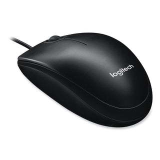 Logitech® M100 Corded Optical Mouse, USB 2.0, Left/Right Hand Use, Black (CR3990)