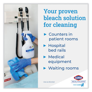 Clorox Healthcare® Bleach Germicidal Cleaner, 32oz Spray Bottle, 6/Carton (COX68970)
