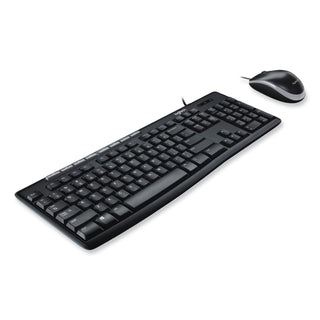 Logitech® Wired Media Combo MK200, USB 2.0, Black (31005W)