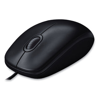 Logitech® M100 Corded Optical Mouse, USB 2.0, Left/Right Hand Use, Black (CR3990)