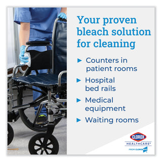 Clorox Healthcare® Bleach Germicidal Wipes, 12 x 12, Unscented, 110/Bucket (COX30358)