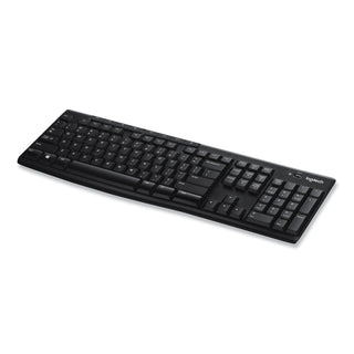 Logitech® K270 Wireless Keyboard, USB Unifying Receiver, Black (LOG920003051)