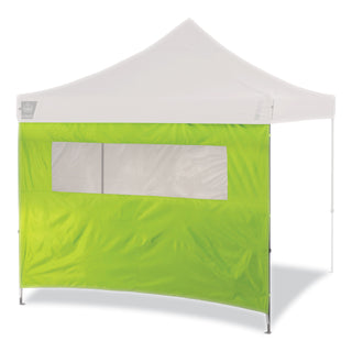 ergodyne® Shax 6092 Pop-Up Tent Sidewall with Mesh Window, Single Skin, 10 ft x 10 ft, Polyester, Lime (EGO12989)