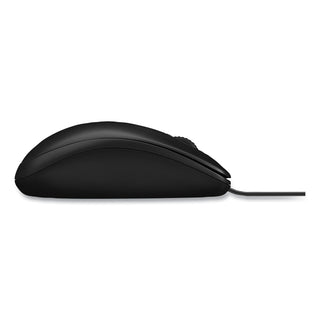 Logitech® B100 Optical USB Mouse, USB 2.0, Left/Right Hand Use, Black (LOG910001439)