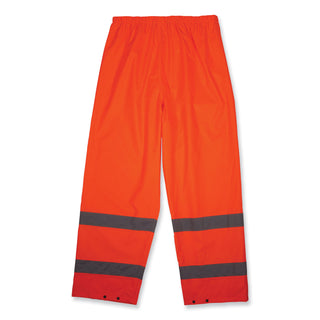 ergodyne® GloWear 8916 Class E Lightweight Hi-Vis Rain Pants, X-Large, Orange (EGO25445)