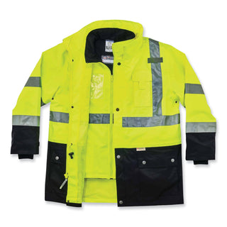 ergodyne® GloWear 8388 Class 3/2 Hi-Vis Thermal Jacket Kit, 2X-Large, Lime (EGO25536)