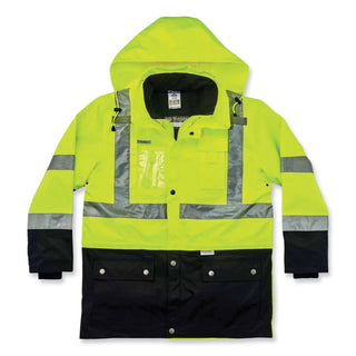 ergodyne® GloWear 8388 Class 3/2 Hi-Vis Thermal Jacket Kit, 2X-Large, Lime (EGO25536)