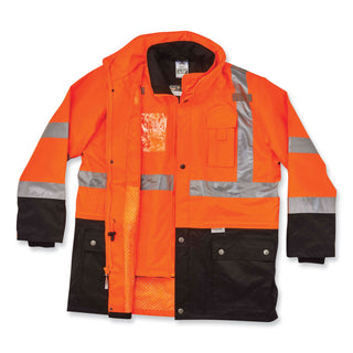 ergodyne® GloWear 8388 Class 3/2 Hi-Vis Thermal Jacket Kit, 5X-Large, Orange (EGO25559)