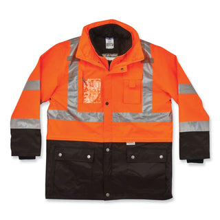 ergodyne® GloWear 8388 Class 3/2 Hi-Vis Thermal Jacket Kit, 5X-Large, Orange (EGO25559)