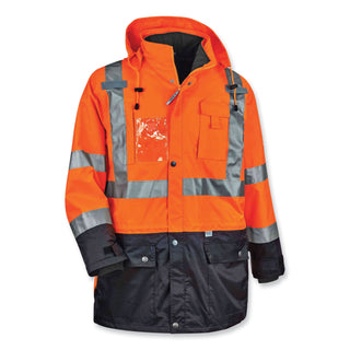 ergodyne® GloWear 8388 Class 3/2 Hi-Vis Thermal Jacket Kit, 5X-Large, Orange (EGO25559)