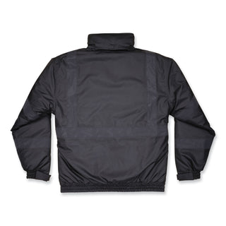 ergodyne® GloWear 8377EV Non-Certified Hi-Vis Quilted Bomber Jacket, Black, Small (EGO25642)