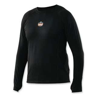 ergodyne® N-Ferno 6435 Midweight Long Sleeve Base Layer Shirt, 2X-Large, Black (EGO40206)