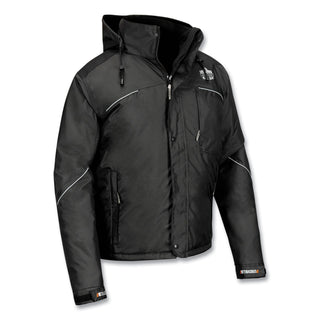 ergodyne® N-Ferno 6467 Winter Work Jacket with 300D Polyester Shell, Small, Black (EGO41122)