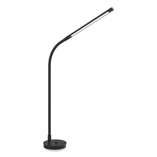 Safco® Resi LED Desk Lamp, Gooseneck, 18.5' High, Black (SAF1018BL)
