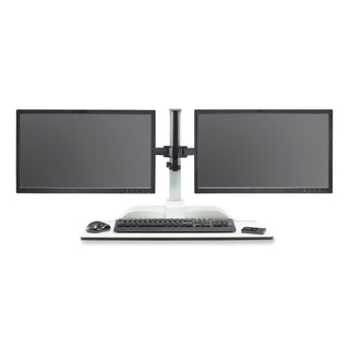 Safco® Soar Electric Desktop Sit/Stand Dual Monitor Arm, For 27" Monitors, White, Supports 10 lbs, Ships in 1-3 Business Days (SAF2193WH)