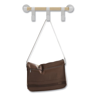 Safco® Resi Coat Wall Rack, 3 Hook, 19.75w x 4.25d x 6h, White (SAF4263WH)