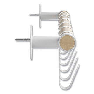 Safco® Resi Coat Wall Rack, 6 Hook, 36.25w x 4.25d x 6h, White (SAF4264WH)