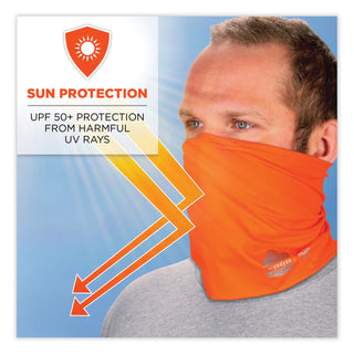 ergodyne® Chill-Its 6489 2-Layer Cooling Performance Knit Multi-Band, Polyester/Spandex,2XL/3XL,HiVis Orange,Ships in 1-3 Business Days (EGO42152)