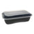 Pactiv Evergreen EarthChoice Versa2Go Microwaveable Containers, 8.4 x 5.6 x 2, 36 oz, 1-Compartment, Black/Clear, 150/Carton (PCTNV2GRT3688B)