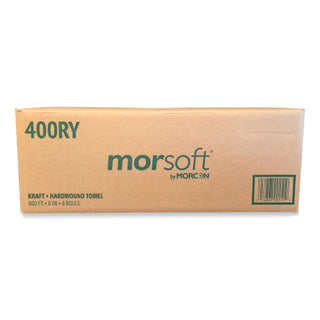 Morcon Paper Morsoft Controlled Towels, Y-Notch, 8" x 800 ft, Kraft, 6/Carton (MOR400RY)
