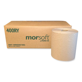 Morcon Paper Morsoft Controlled Towels, Y-Notch, 8" x 800 ft, Kraft, 6/Carton (MOR400RY)