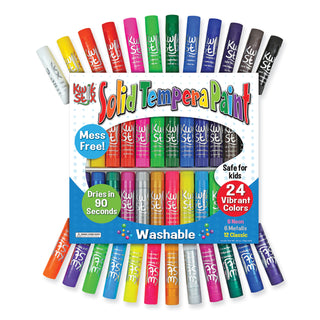 The Pencil Grip™ Kwik Stix Solid Tempera Paint Sticks, 24/PK, Ast (TPG604)
