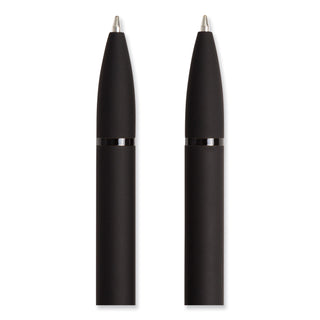 U Brands Monterey Ballpoint Pen, Medium 1 mm, Black Ink, Black Barrel, Dozen (UBR3786U0124)