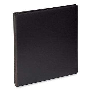 Universal® Slant D-Ring View Binder, 3 Rings, 0.5" Capacity, 11 x 8.5, Black (UNV20701)
