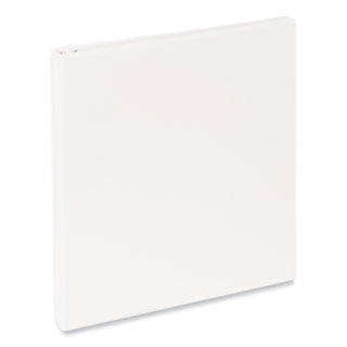 Universal® Slant D-Ring View Binder, 3 Rings, 0.5" Capacity, 11 x 8.5, White (UNV20702)