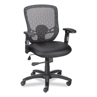 Alera® Alera Linhope Chair, Supports Up to 275 lb, Black Seat/Back, Black Base (ALELH42B14)