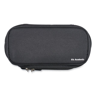 Bostitch® It's Academic Locking Pencil Case, 2 Compartments, 4.75" x 2.5" x 2.5", Black, 2/Pack (BOS24371BK2PK)