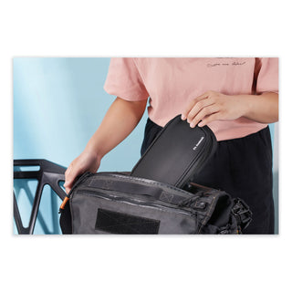 Bostitch® It's Academic Locking Pencil Case, 2 Compartments, 4.75" x 2.5" x 2.5", Black, 2/Pack (BOS24371BK2PK)