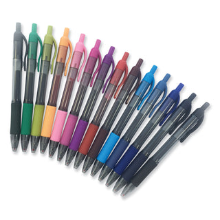 Zebra® Sarasa Dry Gel X20 Retractable Gel Pen, Medium 0.7mm, Assorted Ink/Barrel, 14/Pack (ZEB46824)