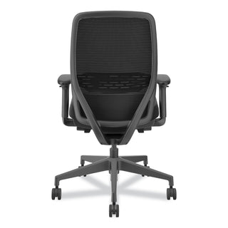 HON® Nucleus Series Recharge Task Chair, Supports Up to 300 lb, 16.63 to 21.13 Seat Height, Black Seat/Back, Black Base (HONNR12SAMC10BT)