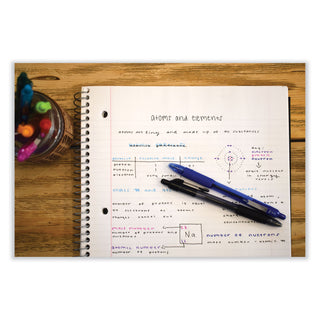Zebra® Z-Grip Retractable Ballpoint Pen, Medium 1mm, Blue Ink, Clear Barrel, Dozen (ZEB22220)