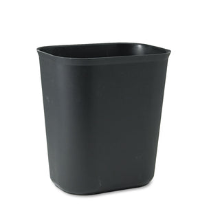 Rubbermaid® Commercial Black Fiberglass Fire-Safe Trash Can, 3.5 Gallon, Rectangle (RUB254100BK)