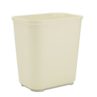 Rubbermaid® Commercial Fiberglass Wastebasket, 7 gal, Fiberglass, Beige (2543BG)