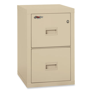 FireKing® Turtle Two-Drawer File, 17.75w x 22.13d x 27.75h, UL Listed 350° for Fire, Parchment (FIR2R1822CPA)