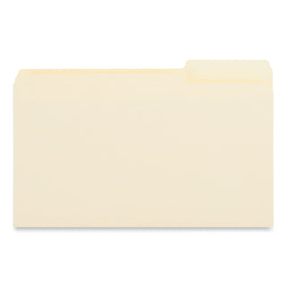 Universal® Top Tab File Folders, 1/3-Cut Tabs: Right Position, Legal Size, 0.75" Expansion, Manila, 100/Box (UNV15123)