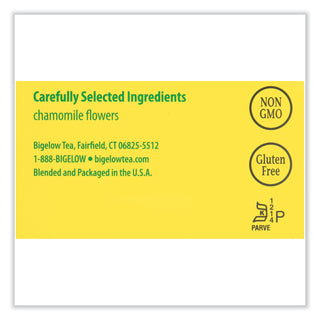 Bigelow® Single Flavor Tea, Cozy Chamomile, 28 Bags/Box (BTC00401)
