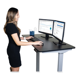 Victor® Electric Height Adjustable Standing Desk, 48 x 23.6 x 28.7 to 48.4, Black (VCTDC840B)