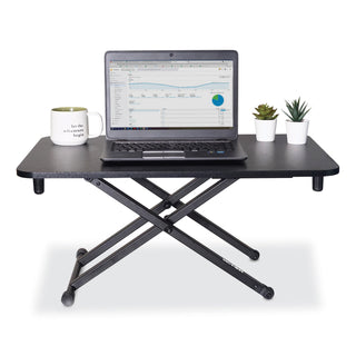 Victor® Height Adjustable Laptop Standing Desk, 28.8 x 18.5 x 2.6 to 16, Black (VCTDCX110)